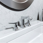 HANSGROHE 31073001 Metris C Widespread Faucet 100 with Pop-Up Drain, 1.2 GPM - Chrome