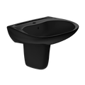 TOTO LHT242#51 Prominence Oval Wall-Mount Bathroom Sink And Shroud For Single Hole Faucets - Ebony