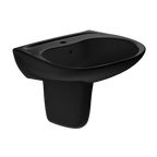 TOTO LHT242#51 Prominence Oval Wall-Mount Bathroom Sink And Shroud For Single Hole Faucets - Ebony