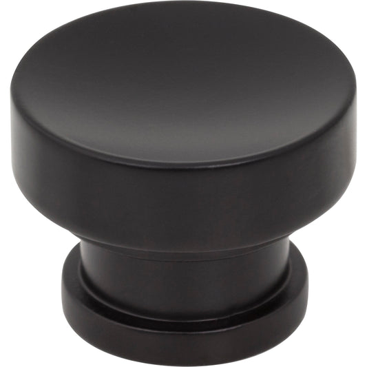 JEFFREY ALEXANDER 484MB Elara 1-1/4" Diameter Round Knob - Matte Black