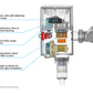 TOTO TET3UA#SS ECOPOWER Touchless 1.0 GPF Toilet Flushometer Valve with 4 x 4 Inch Cover Plate , Stainless Steel