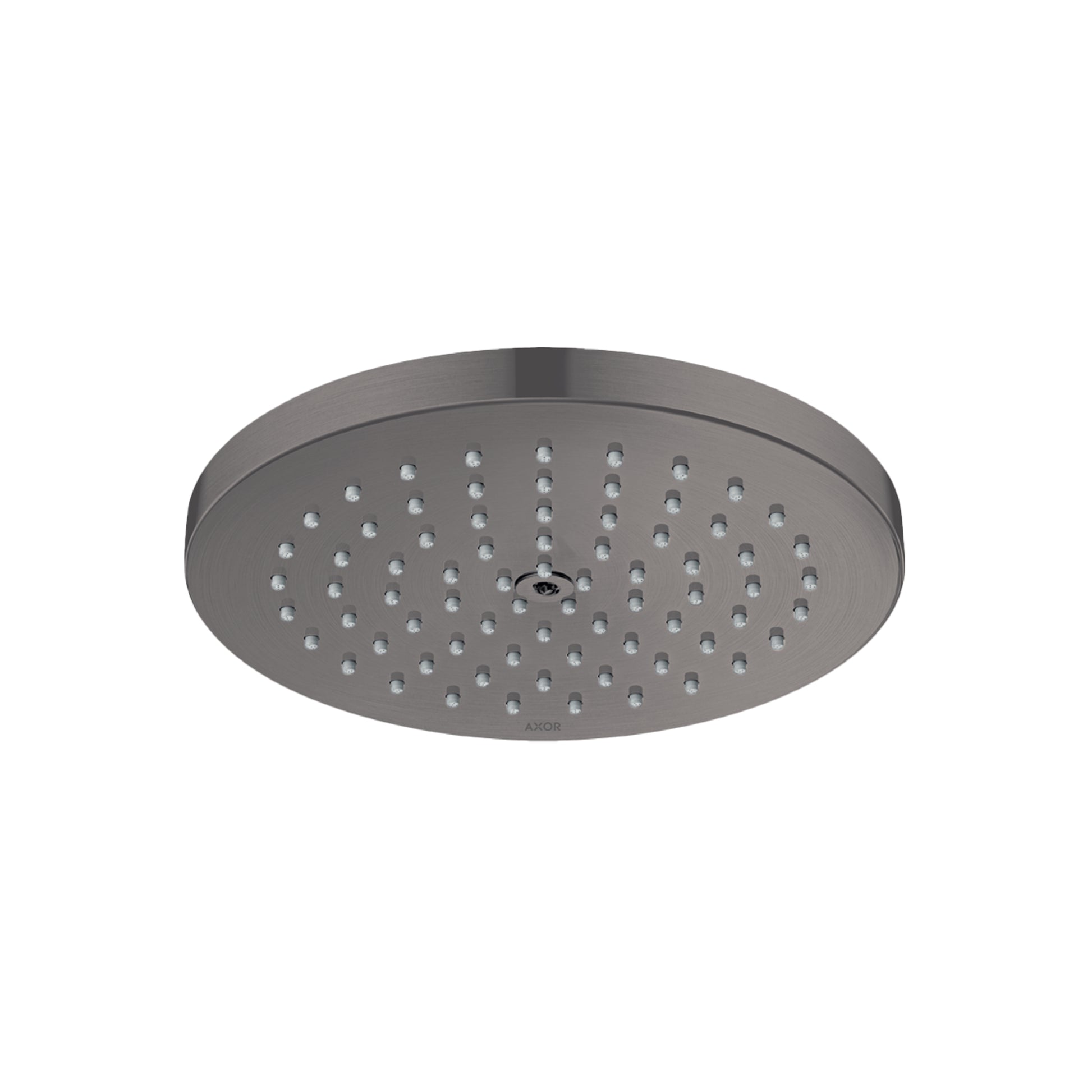 AXOR 28618341 ShowerSolutions Showerhead 180 1-Jet Powder Rain, 1.75 GPM - Brushed Black Chrome