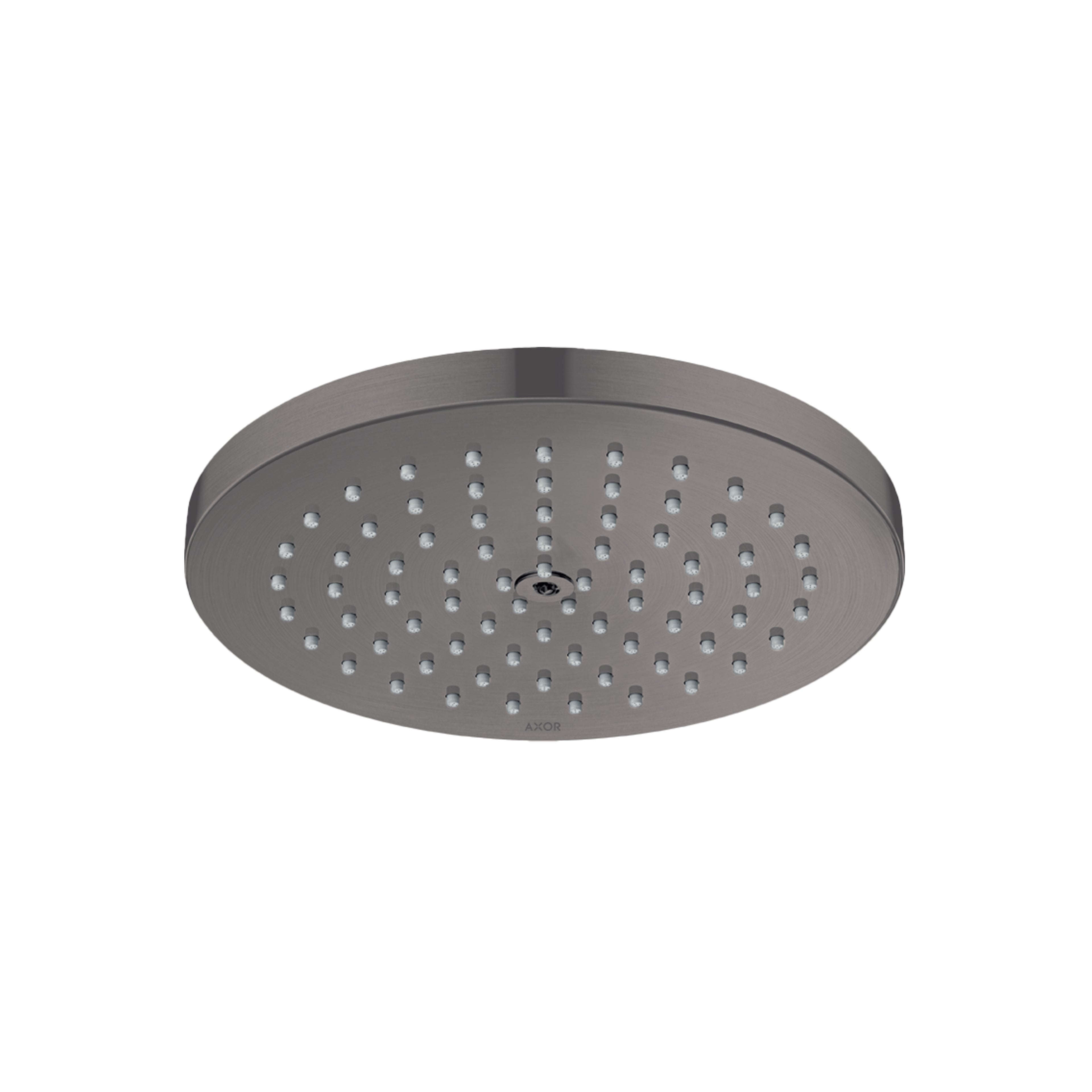 AXOR 28618341 ShowerSolutions Showerhead 180 1-Jet Powder Rain, 1.75 GPM - Brushed Black Chrome