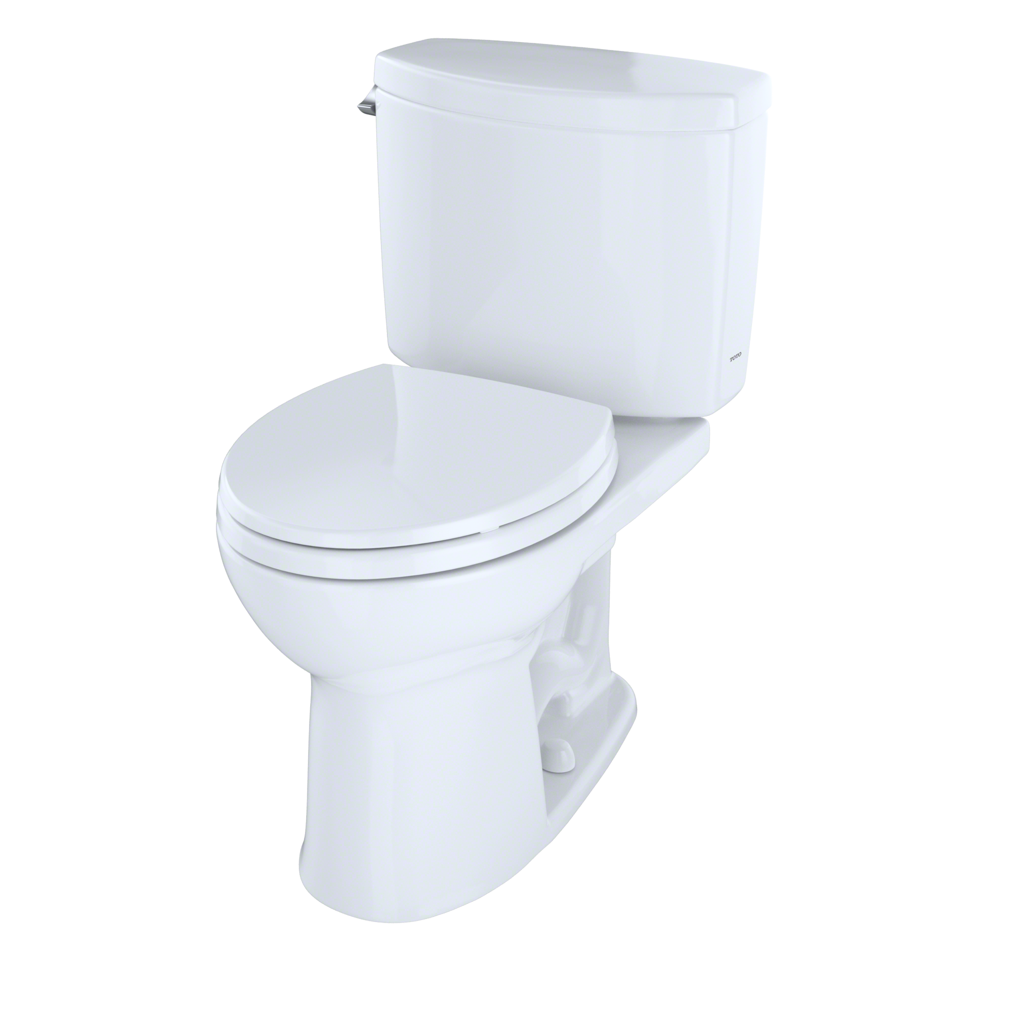 TOTO CST453CEFG#11 Drake Ii Two-Piece Round 1.28 Gpf Universal Height Toilet With Cefiontect - Colonial White