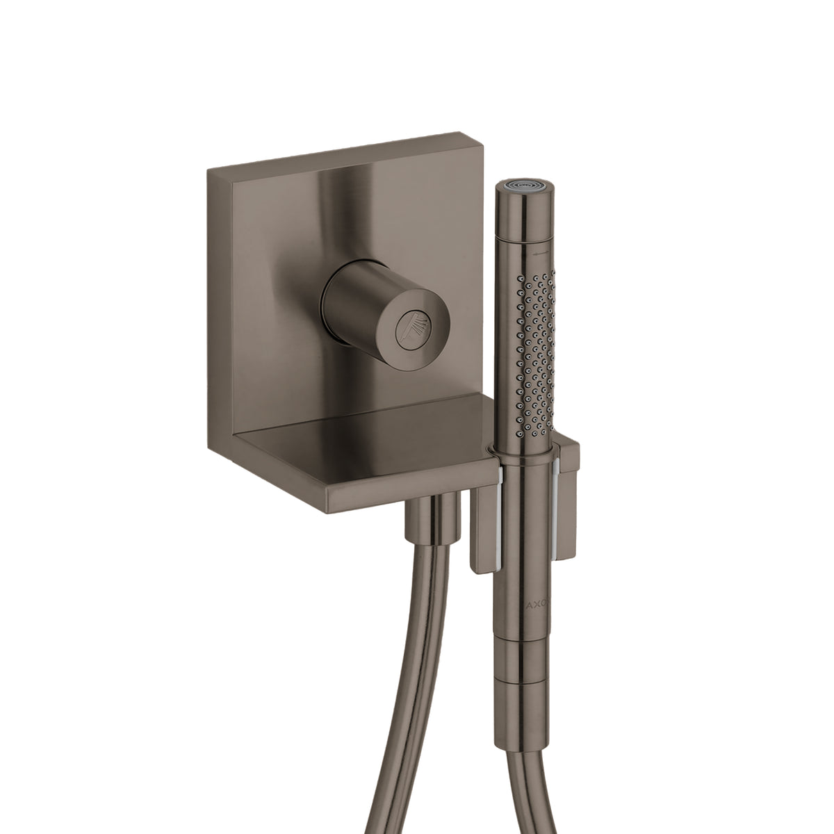 AXOR 12651341 ShowerSolutions Handshower Module Trim 5" x 5", 1.75 GPM - Brushed Black Chrome