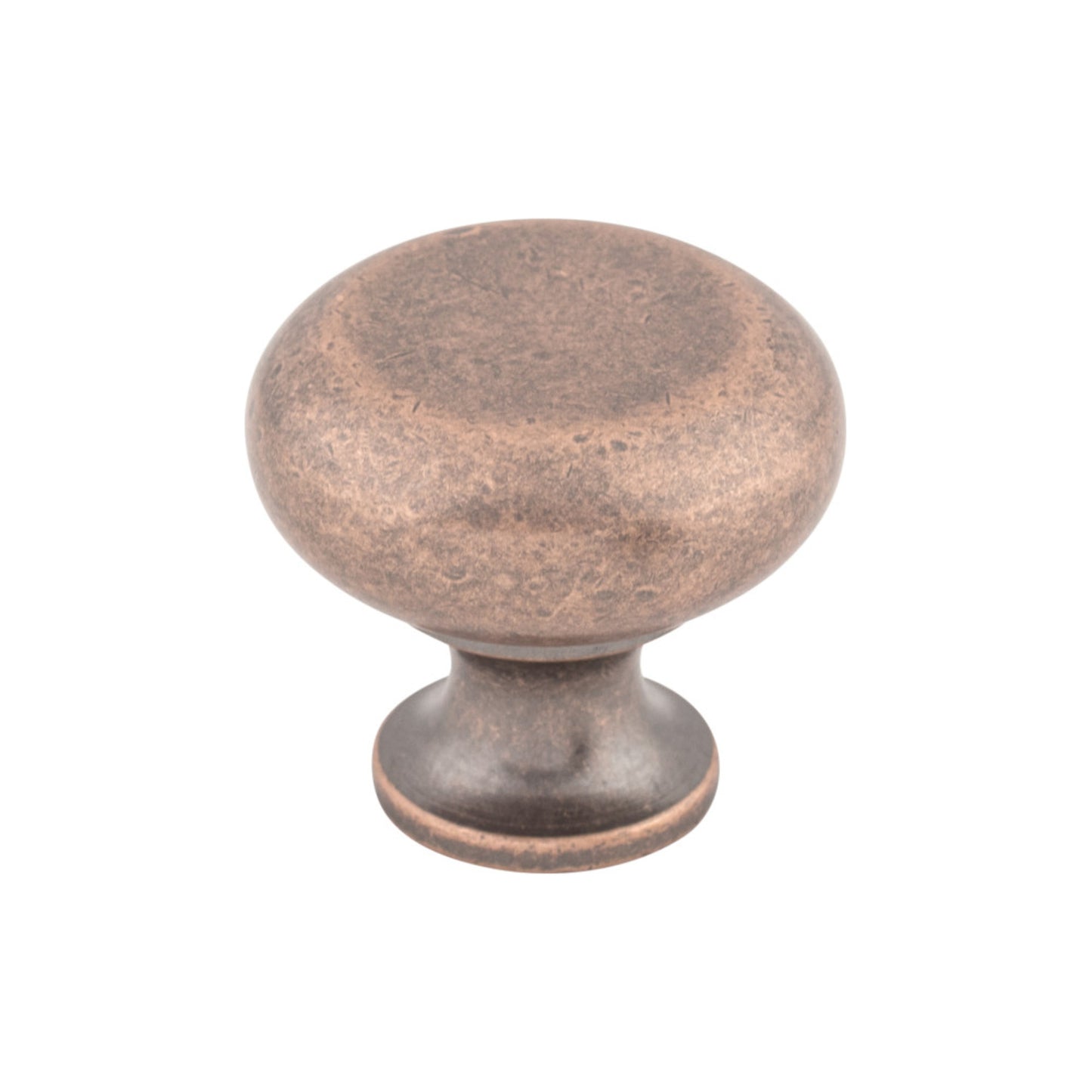 TOP KNOBS M278 Flat Faced 1 1/4" Diameter Round Knob - Antique Copper