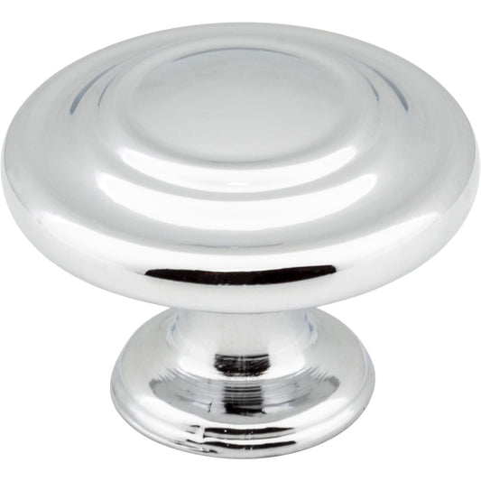 ELEMENTS 107PC Arcadia 1-5/16" Diameter Mushroom Knob , Polished Chrome