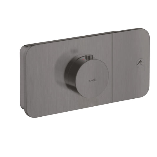 AXOR 45711341 ONE Thermostatic Module Trim for 1 Function - Brushed Black Chrome