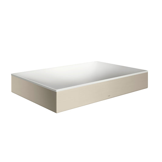AXOR Suite Sinks  Square Sink without Overflow, 23 5/8" x 15 3/4" in Brushed Nickel