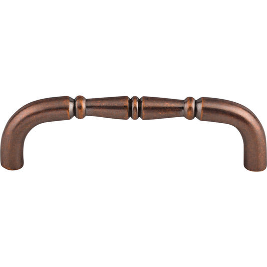 TOP KNOBS M718-96 Nouveau Ring 3 3/4" Center to Center Bar Pull , Antique Copper