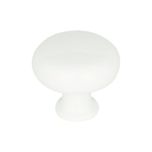 ATLAS A819-WG Successi 1 1/4" Diameter Round Knob , High White Gloss