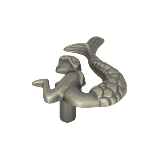 ATLAS 190R-P Mermaid 2 1/2" Length Novelty Knob - Pewter