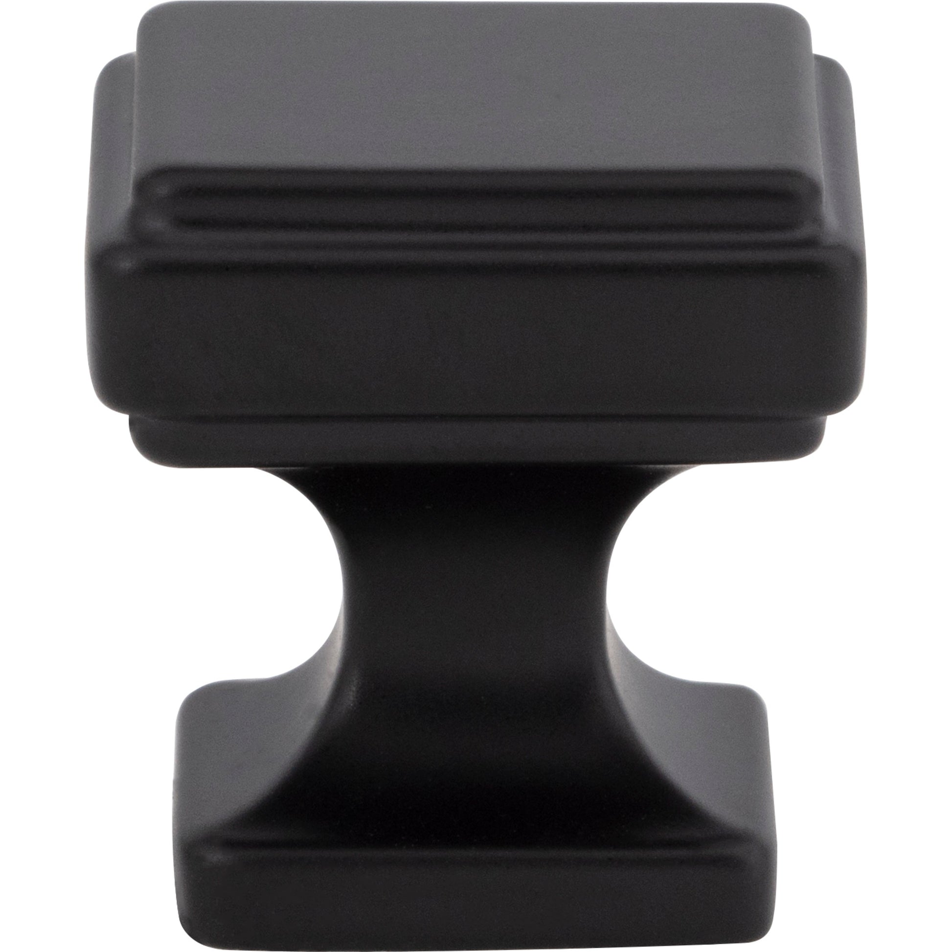 ATLAS A200-BL Kate 1 1/8" Length Square Knob - Matte Black