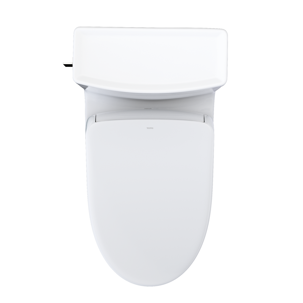 TOTO MW6244736CEFG#01 Washlet+ Legato One-Piece Elongated 1.28 Gpf Toilet And Contemporary Washlet S7A Contemporary Bidet Seat - Cotton White