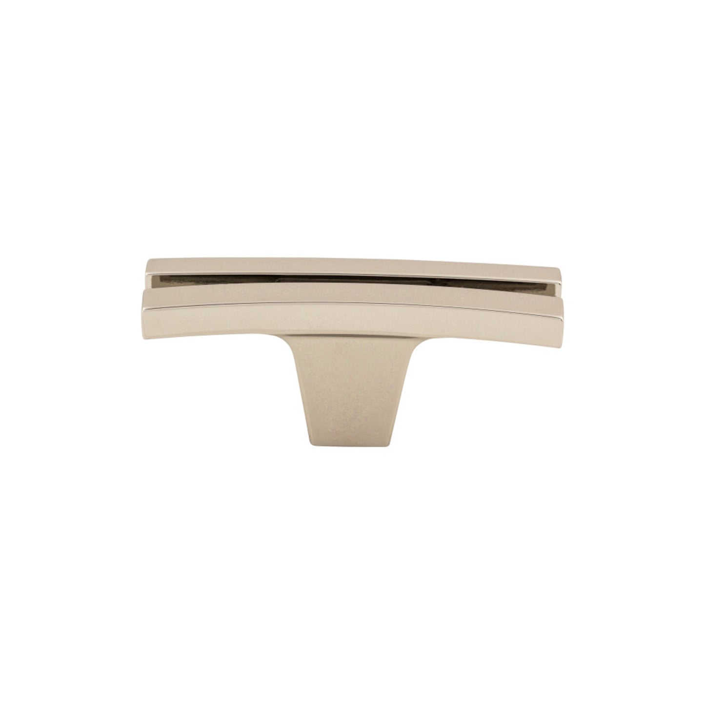 TOP KNOBS TK87PN Flared 2 5/8" Length Geometric Knob - Polished Nickel