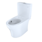 TOTO CST446CEMGN#01 Aquia IV Two-Piece Elongated Dual Flush 1.28 and 0.9 GPF Skirted Toilet with CEFIONTECT , Cotton White