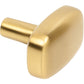 JEFFREY ALEXANDER 329L-BG Loxley 1-1/2" Length Rectangle Knob - Brushed Gold