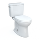 TOTO CST776CEFG#01 Drake Two-Piece Elongated 1.28 GPF Universal Height TORNADO FLUSH Toilet with CEFIONTECT , Cotton White