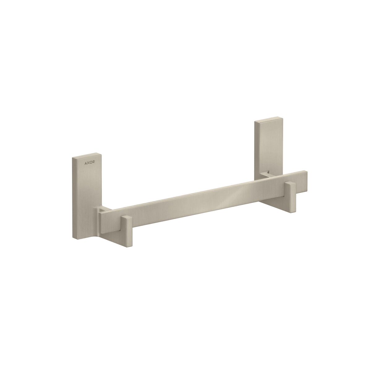 AXOR 42613820 Universal Rectangular Towel Bar, 12" - Brushed Nickel