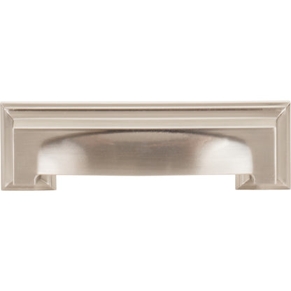 ATLAS 339-BRN Sutton Place 3" Center to Center Cup/Bin Pull - Brushed Nickel