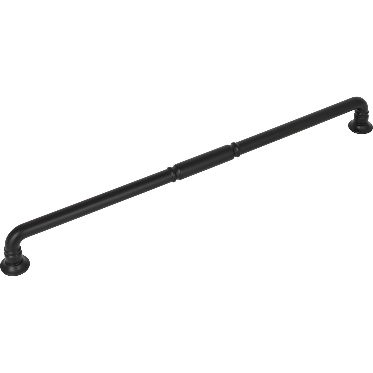 TOP KNOBS TK1007BLK Kent 12" Center to Center Bar Pull - Flat Black