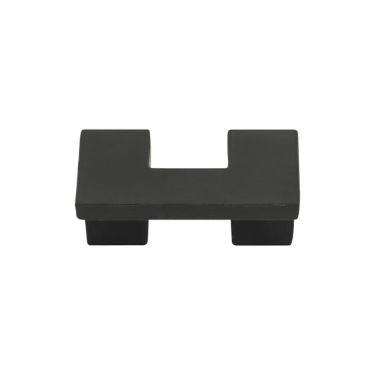 ATLAS A845-BL U Turn 1 1/4" Center to Center Square Knob - Matte Black