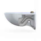 TOTO CT728CUG#01 Tornado Flush Commercial Flushometer Wall-Mounted Toilet With Cefiontect - Cotton White