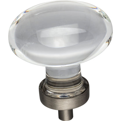 JEFFREY ALEXANDER G110L-BNBDL Harlow 1-5/8" Length Oval Knob - Brushed Pewter