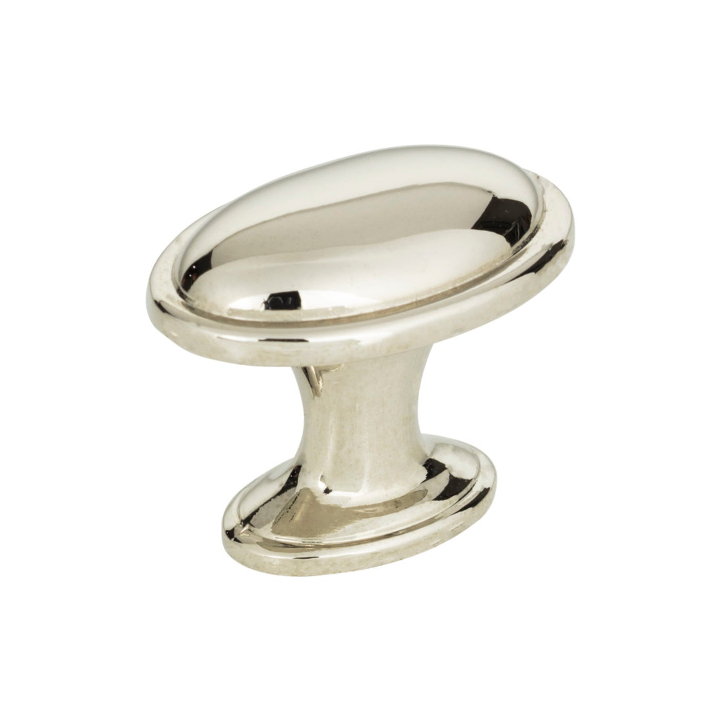 ATLAS 316-PN Austen 1 5/16" Length Oval Knob - Polished Nickel