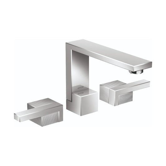 AXOR Edge Widespread Faucet 130 - Diamond Cut, 1.2 GPM in Chrome