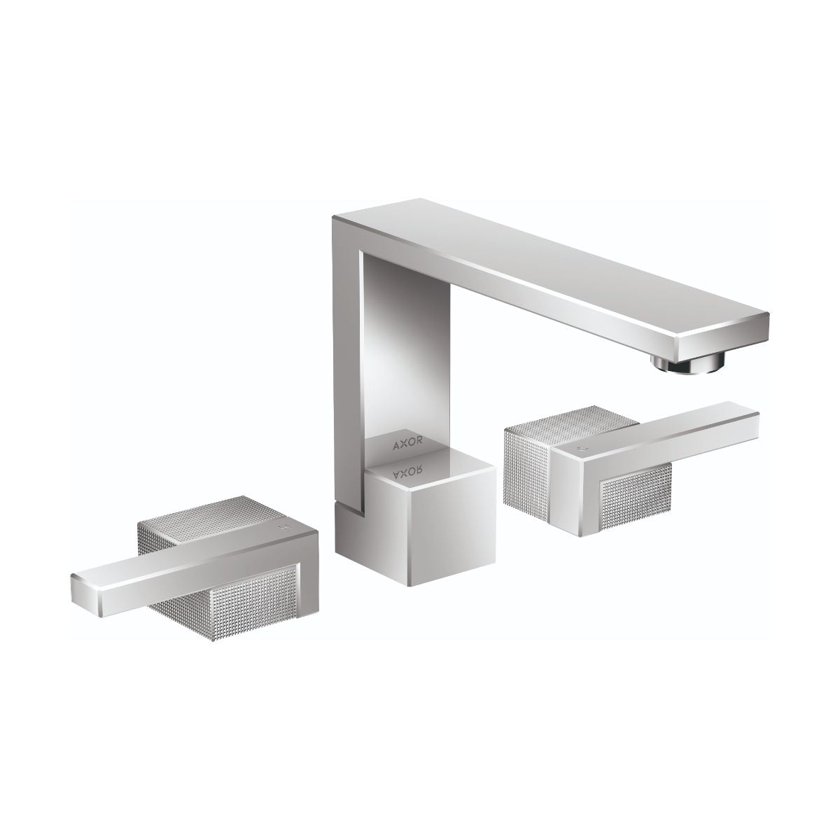 AXOR 46051001 Edge Widespread Faucet 130 - Diamond Cut, 1.2 GPM - Chrome