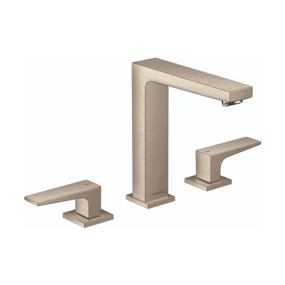 HANSGROHE 32517821 Brushed Nickel Metropol Modern Widespread Bathroom Faucet 1.2 GPM
