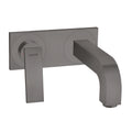 AXOR 39119341 Citterio Wall-Mounted Single-Handle Faucet Trim with Base Plate, 1.2 GPM - Brushed Black Chrome
