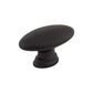 TOP KNOBS M499 Flat Oval 3/4" Length Oval Knob - Flat Black