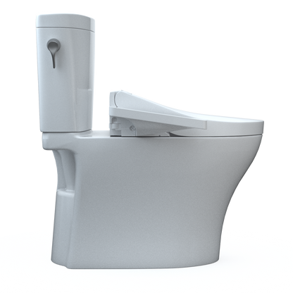 TOTO MW4483074CEMFGN#01 Washlet+ Aquia Iv Arc Two-Piece Elongated Dual Flush 1.28 And 0.9 Gpf Toilet With C2 Bidet Seat - Cotton White