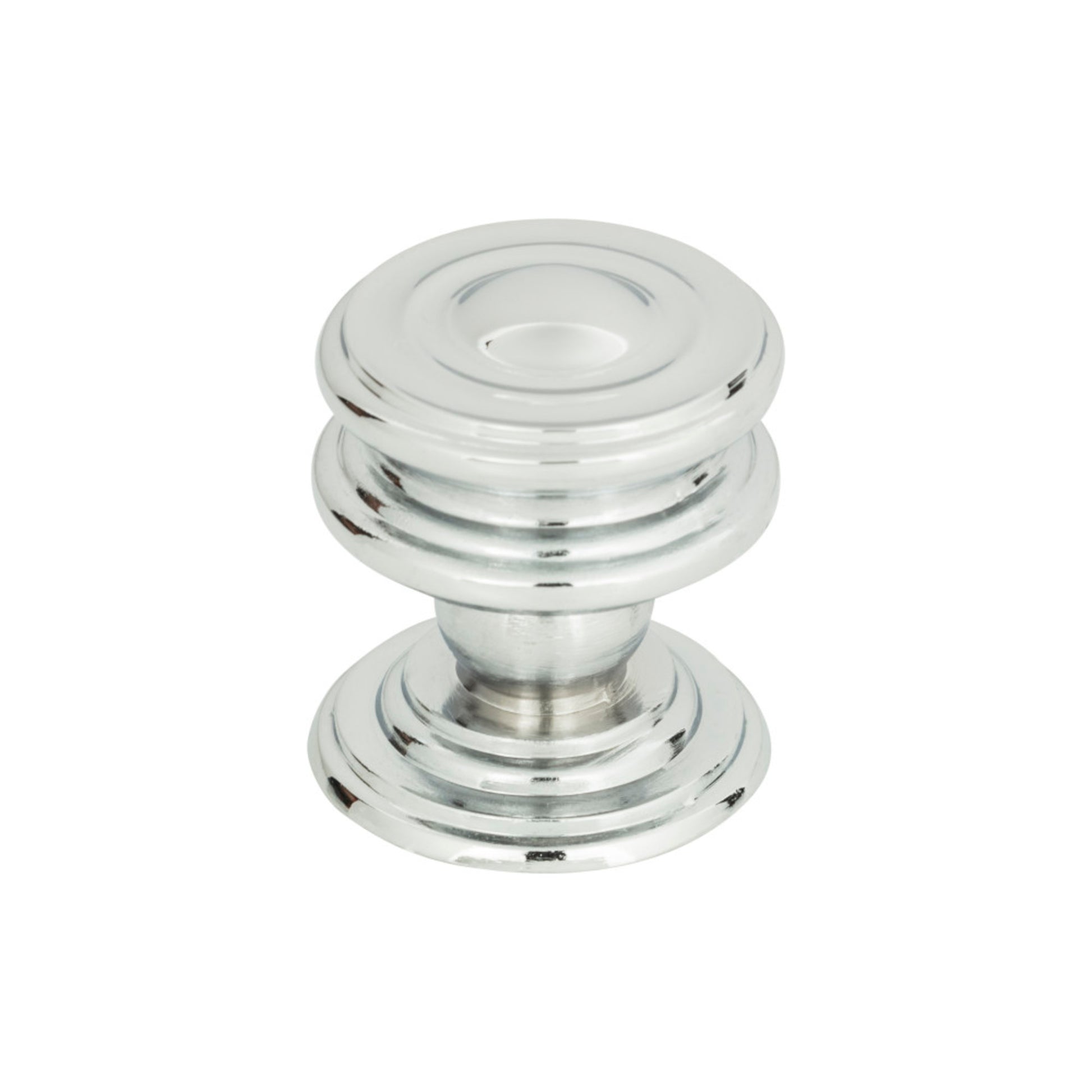 ATLAS 376-CH Campaign 1-1/4" Diameter Round Knob - Polished Chrome