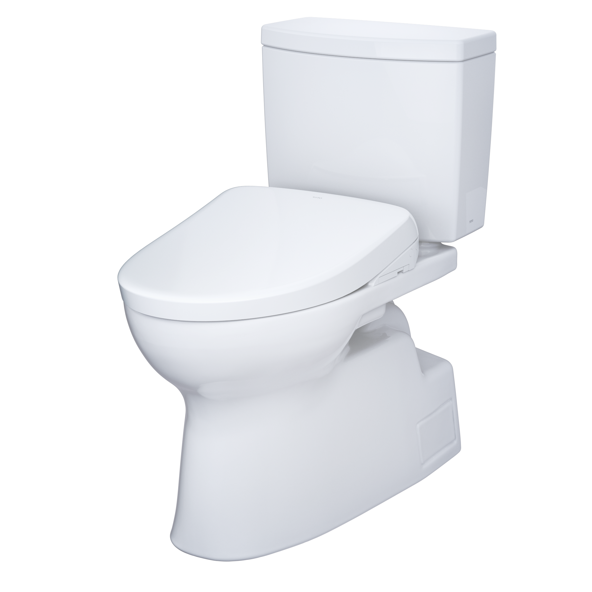 TOTO MW4744736CUFGA#01 Washlet+ Vespin Ii 1G Two-Piece Elongated 1.0 Gpf Toilet With Auto Flush Washlet+ S7A Contemporary Bidet Seat - Cotton White