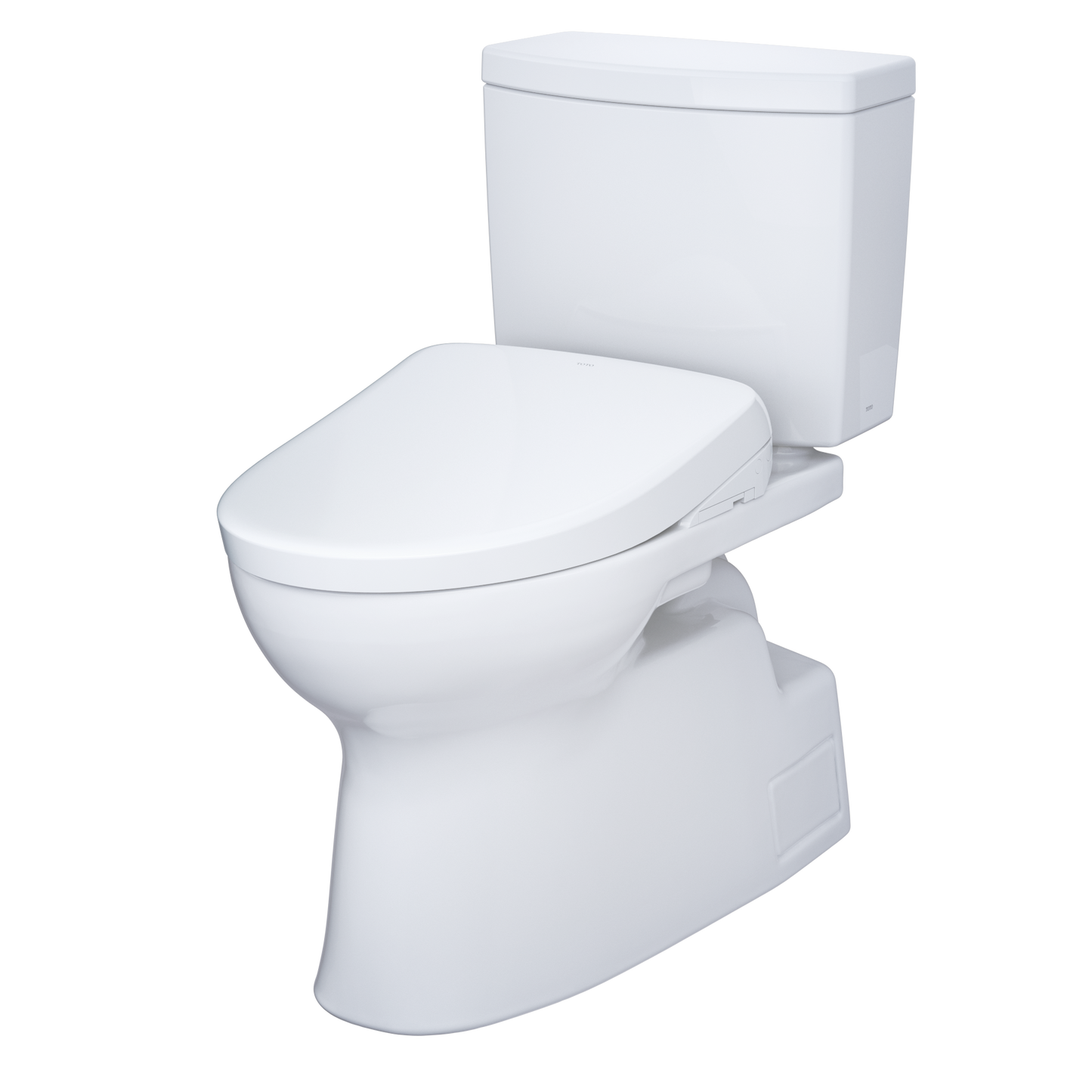 TOTO MW4744726CUFGA#01 WASHLET+ Vespin II 1G Two-Piece Elongated 1.0 GPF Toilet with Auto Flush WASHLET+ S7 Contemporary Bidet Seat , Cotton White