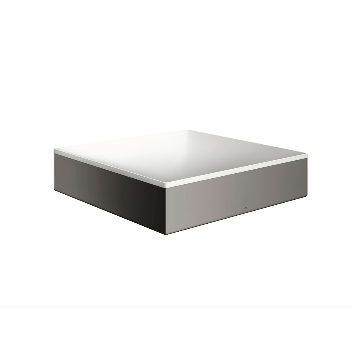 AXOR 42003330 Suite Sinks Square Sink without Overflow, 15 3/4" x 15 3/4" - Polished Black Chrome