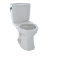 TOTO CST453CUFG#11 Drake II 1G Two-Piece Round 1.0 GPF Universal Height Toilet with CEFIONTECT , Colonial White