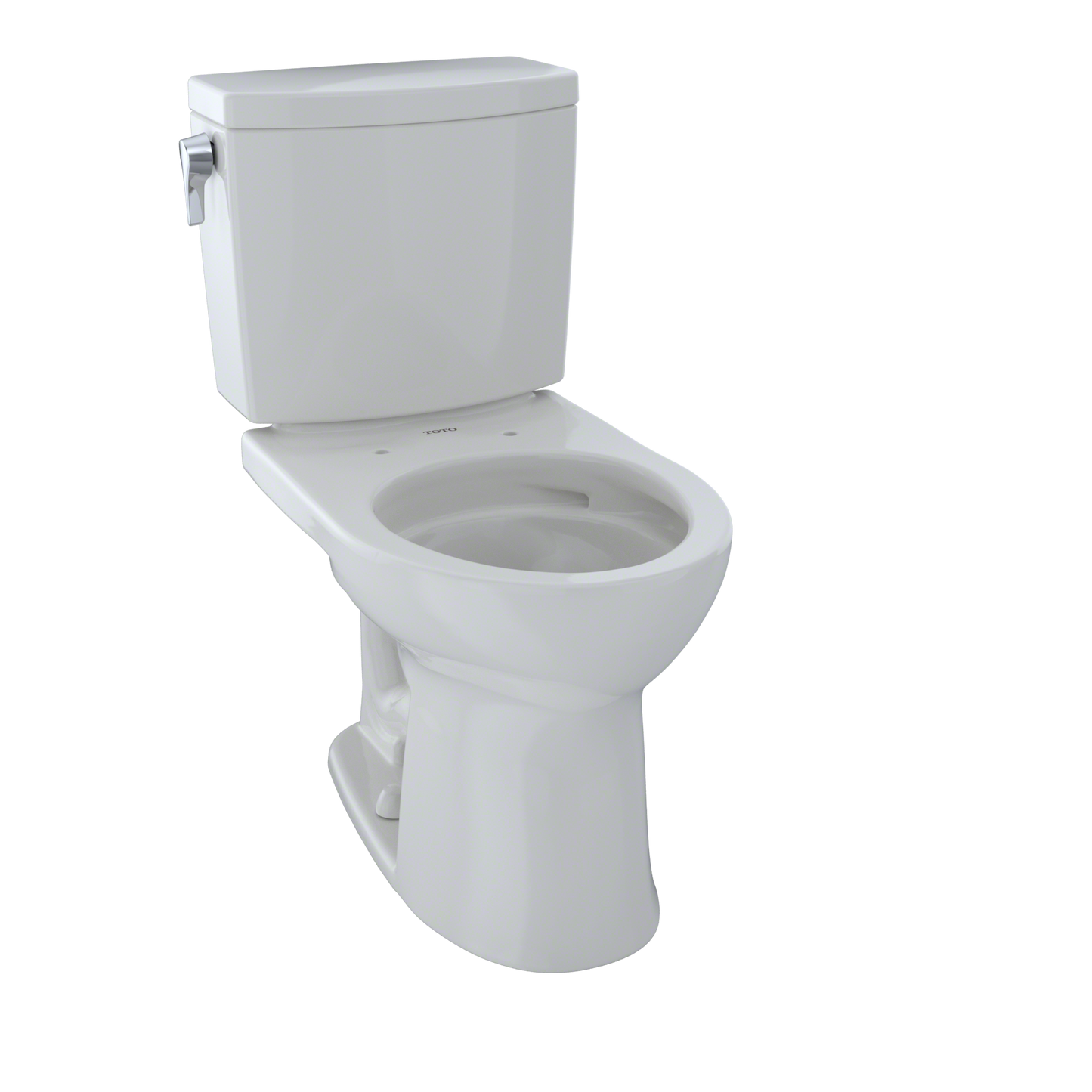 TOTO CST453CUFG#11 Drake II 1G Two-Piece Round 1.0 GPF Universal Height Toilet with CEFIONTECT , Colonial White