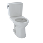TOTO CST453CUFG#11 Drake Ii 1G Two-Piece Round 1.0 Gpf Universal Height Toilet With Cefiontect - Colonial White