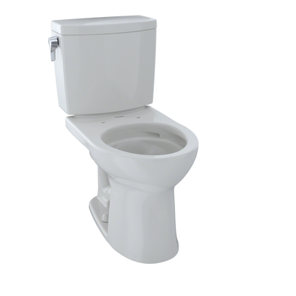 TOTO CST453CUFG#11 Drake Ii 1G Two-Piece Round 1.0 Gpf Universal Height Toilet With Cefiontect - Colonial White