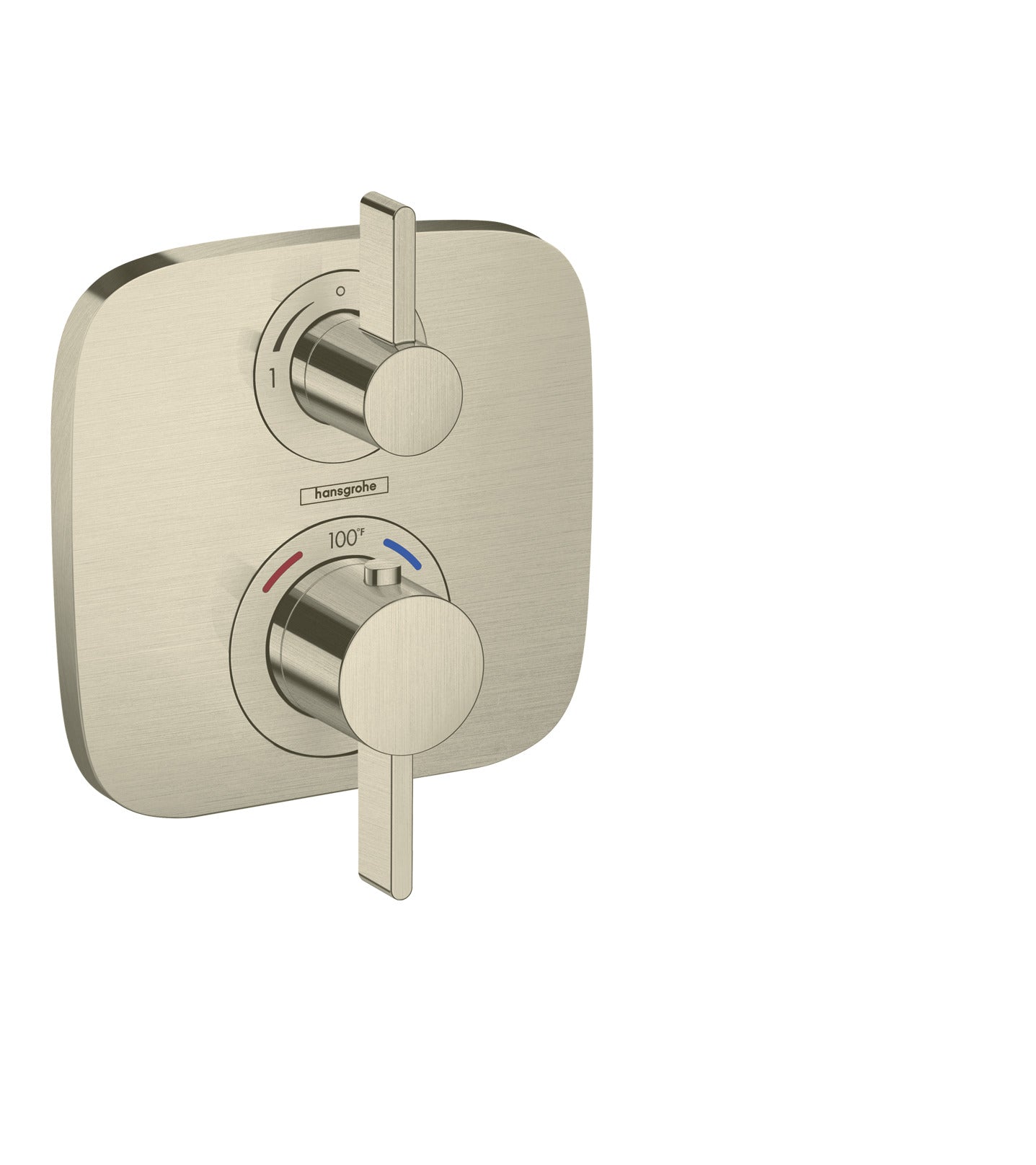 HANSGROHE 15707821 Ecostat E Thermostatic Trim with Volume Control - Brushed Nickel