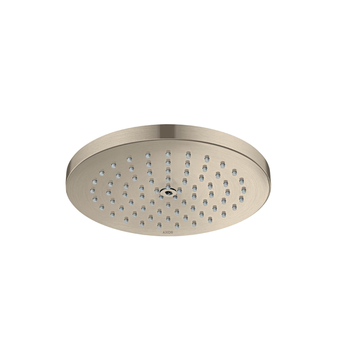 AXOR 28618821 ShowerSolutions Showerhead 180 1-Jet Powder Rain, 1.75 GPM - Brushed Nickel