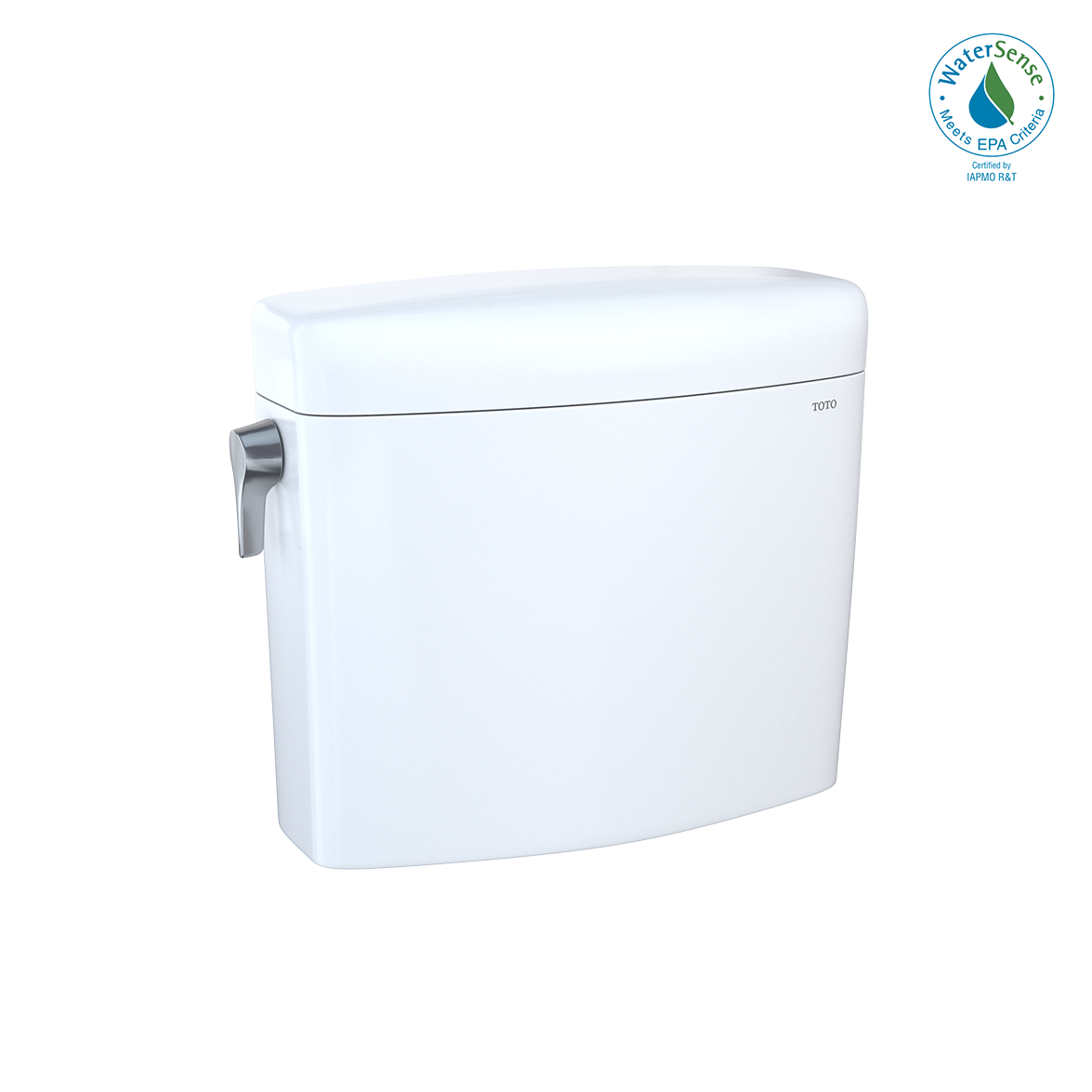 TOTO ST436EMNA#01 Aquia Iv Cube Dual Flush 1.28 And 0.9 Gpf Toilet Tank Only With Washlet+ Auto Flush Compatibility - Cotton White