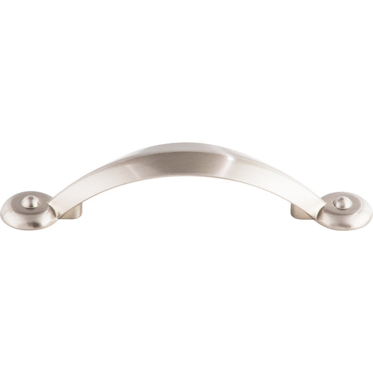 TOP KNOBS M1725 Angle 3" Center to Center Bar Pull - Brushed Satin Nickel