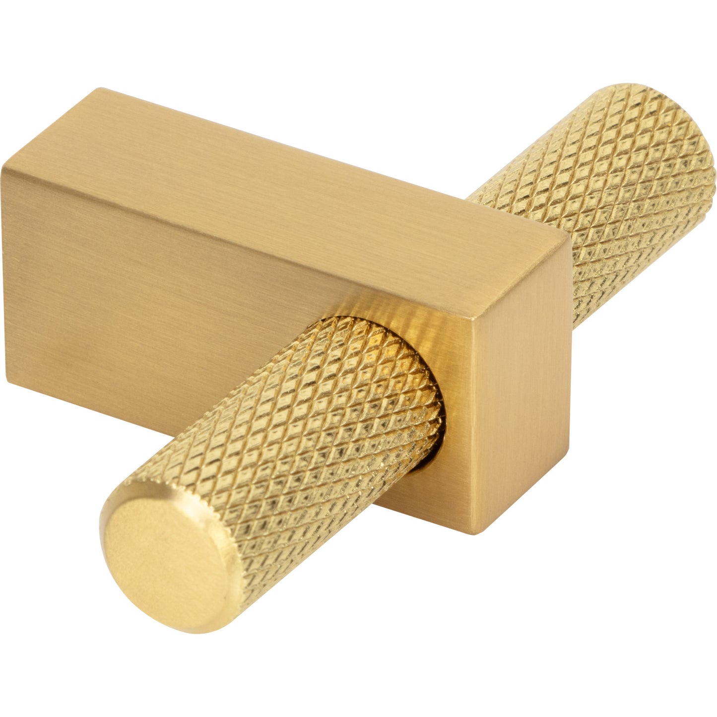 JEFFREY ALEXANDER 498T-BG Larkin Knurled 2-3/8" Length Bar Knob - Brushed Gold