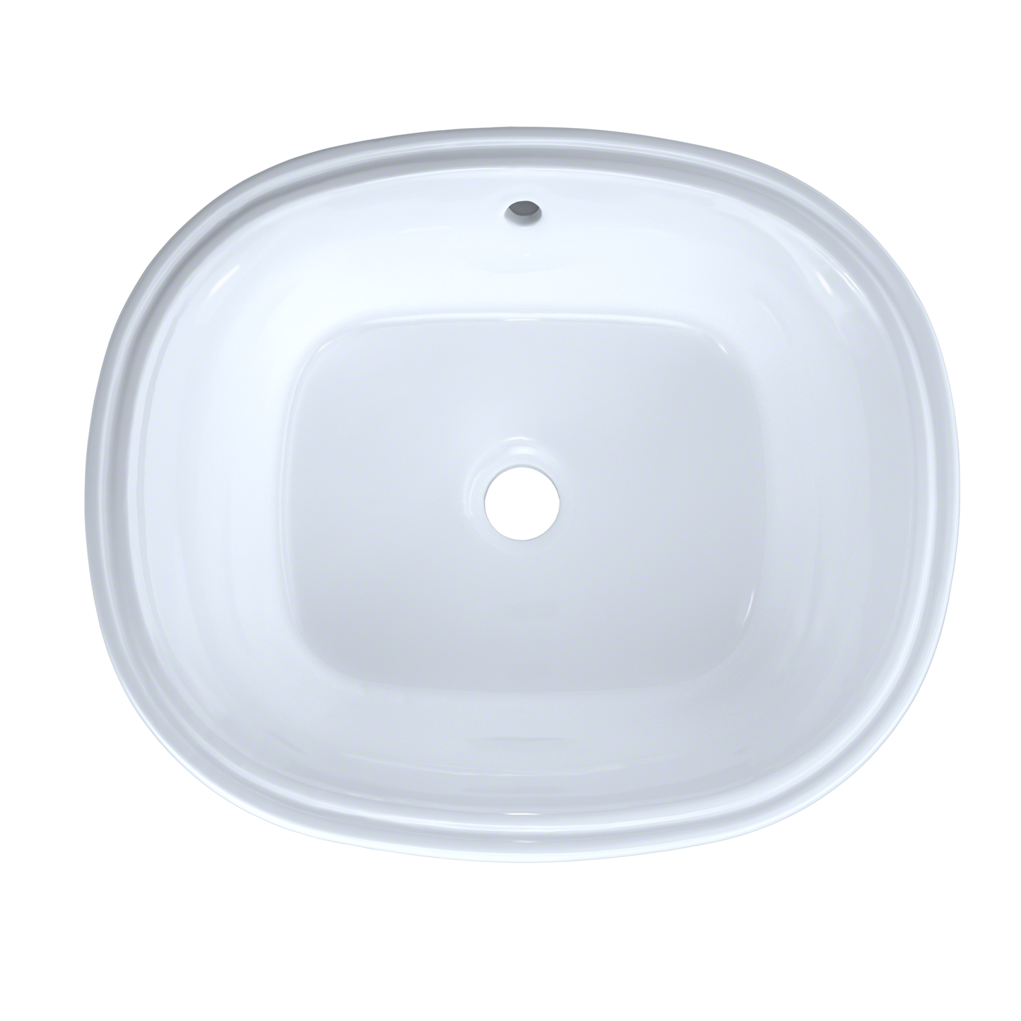 TOTO LT483G#01 Maris 17-5/8" x 14-9/16" Oval Undermount Bathroom Sink with CEFIONTECT , Cotton White