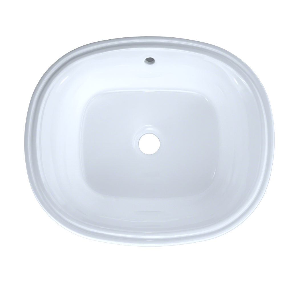 TOTO LT483G#01 Maris 17-5/8" X 14-9/16" Oval Undermount Bathroom Sink With Cefiontect - Cotton White